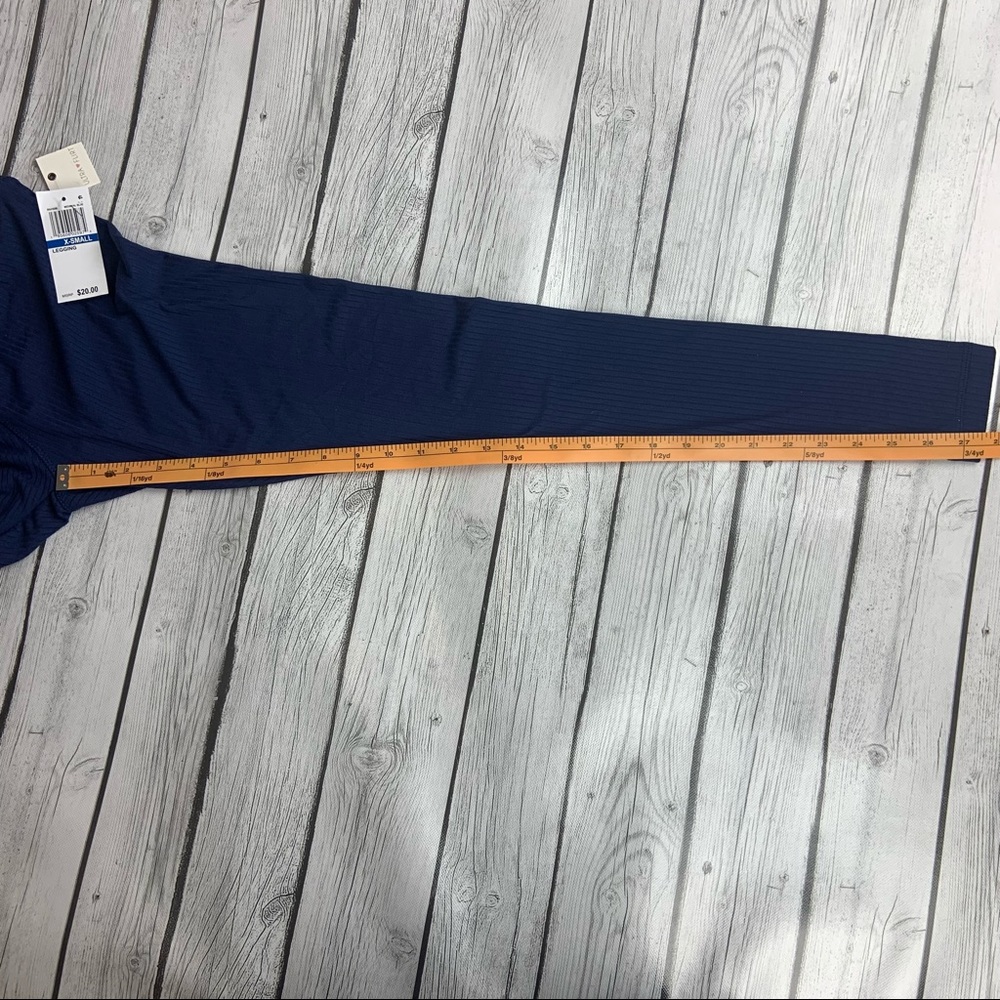 Ultra Flirt Dark Blue Cross Waist Leggings - Picture 7 of 7